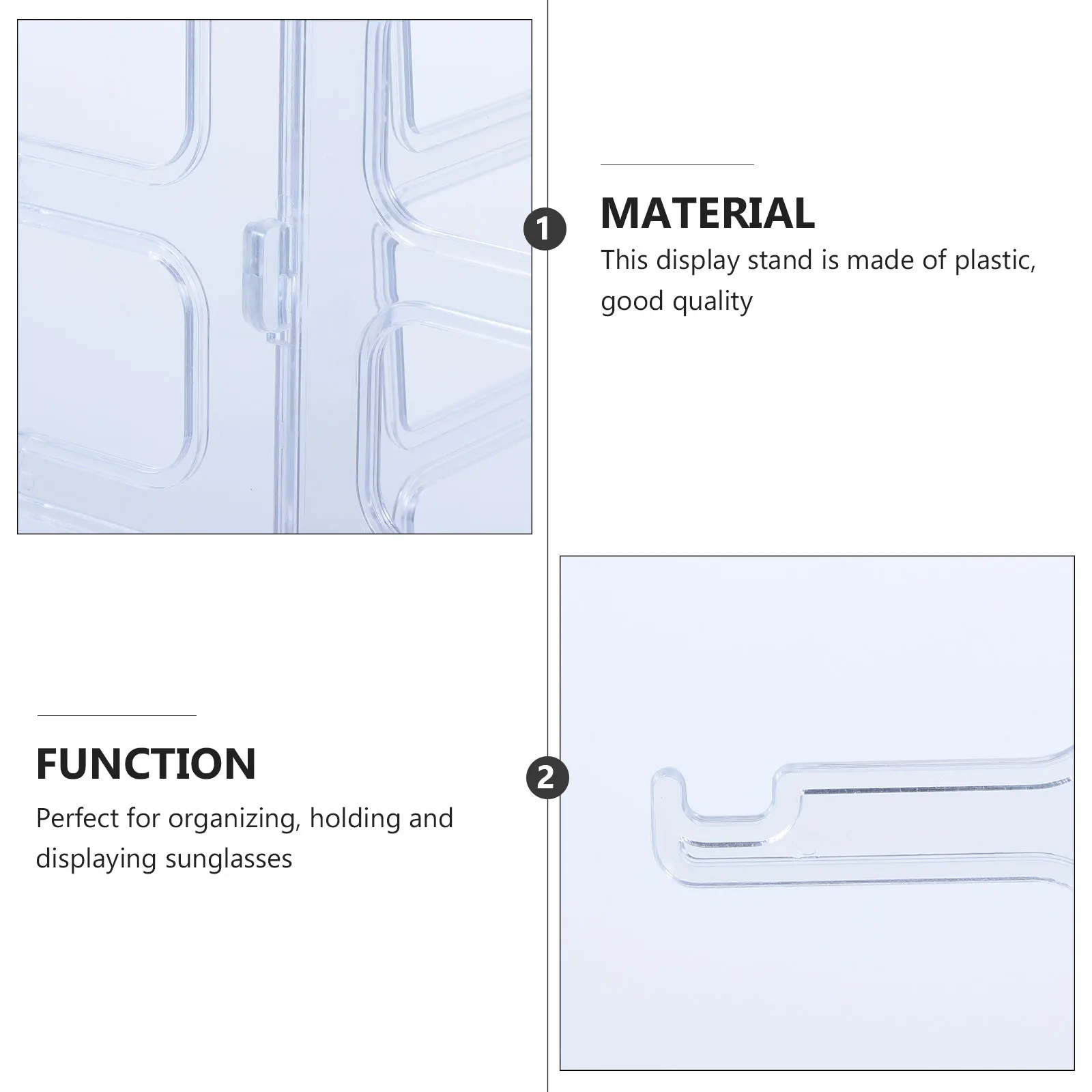 

2Pcs Five Layer Eyeglasses ganizer Sunglasses Display St Plastic Shop Rack Storage Glasses Frame Holder Home Use