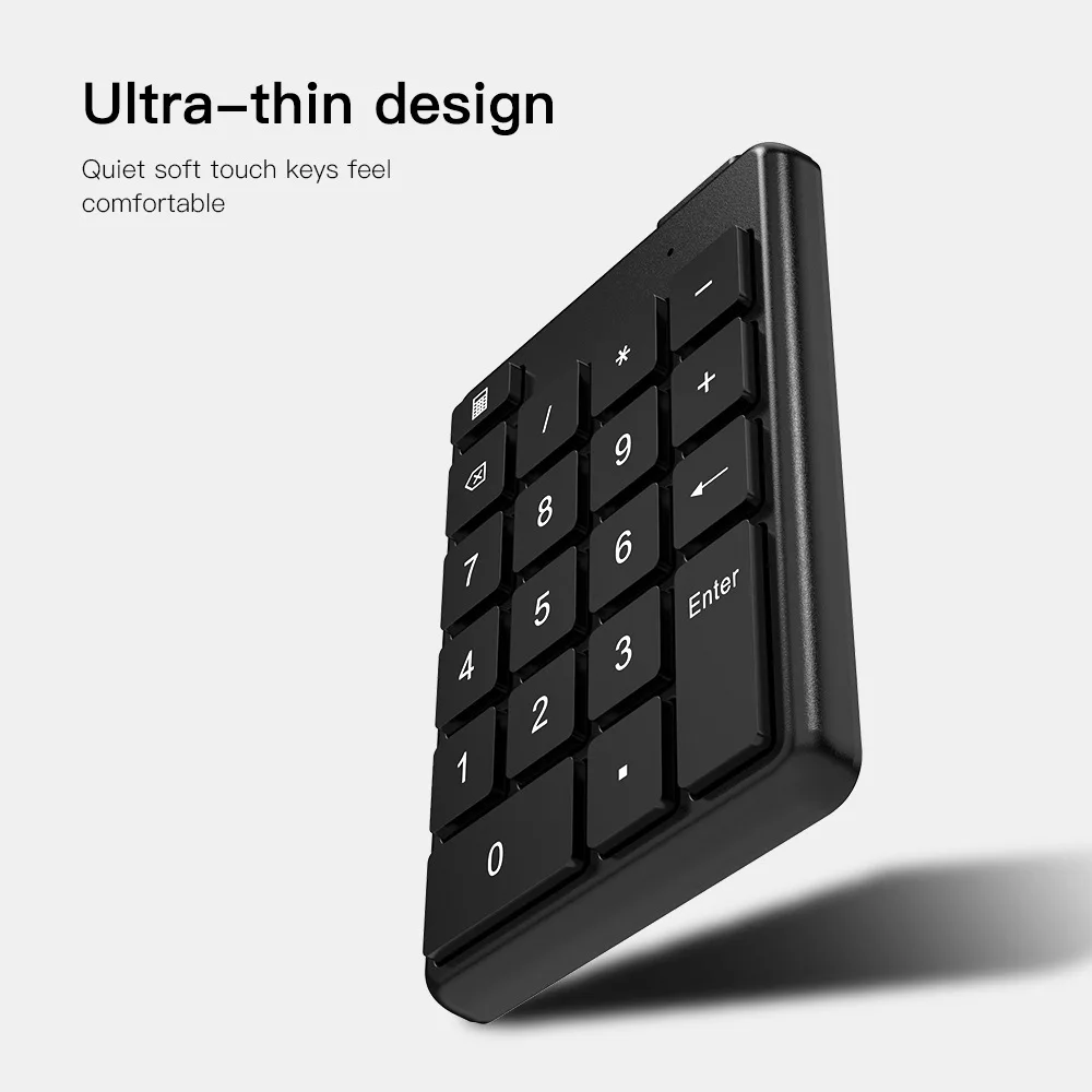 Teclado numérico, teclado de una mano, teclado numérico para contabilidad financiera, portátil, externo, Bluetooth, inalámbrico, Mini teclado Z19 WIN IOS