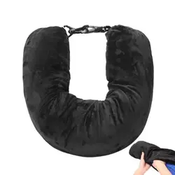 Stuffable Clothing Travel Neck Pillowcase Neck Pillow Portable Travel Neck Pillow For Train With Refillable Support Stuffable