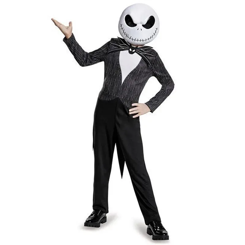 Chłopięce ubrania z Kosmetyczki Miasteczka Halloween J-Jack Skellington Cosplay dla dzieci Fantazyjny kostium na Halloween Dziewczęce ubrania na imprezę S-Sally