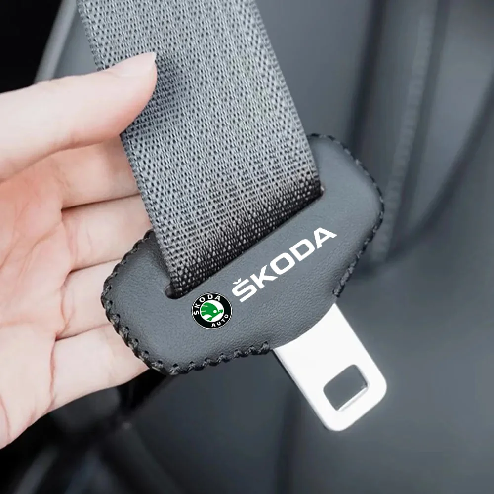 Car Seat Belt Clip Safety Seatbelt Lock Buckle Plug Cover For skoda kodiaq rs 2023 2024 2025 2022 2019 octavia rapid yeti