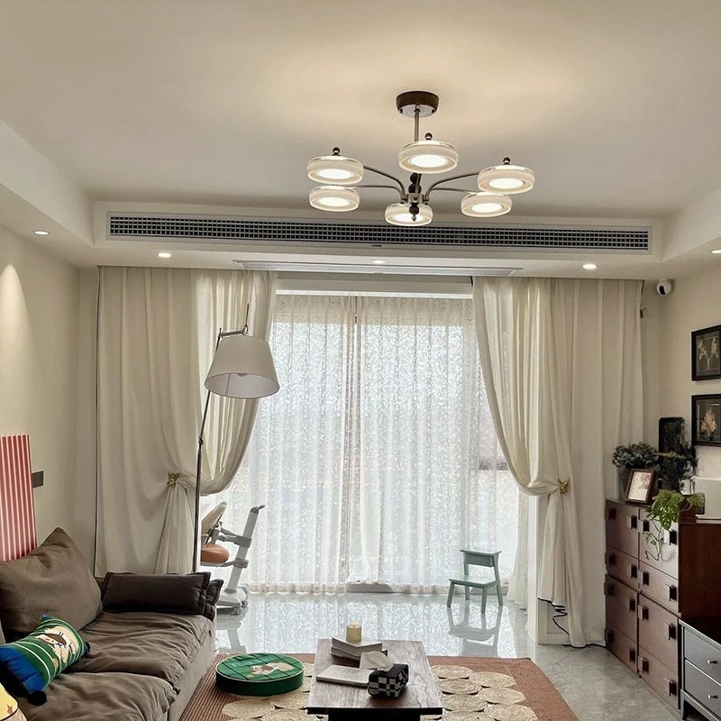 Living room lamp retro hall flying saucer lamp master bedroom dining room chandelier
