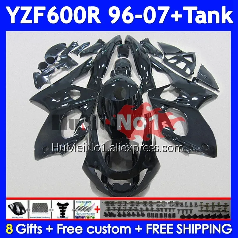 OEM black gloss Thundercat For YAMAHA YZF 600R YZF-600R 352No.21 YZF600R 96 97 98 99 00 01 2002 2003 2004 2005 2006 2007 Fairing