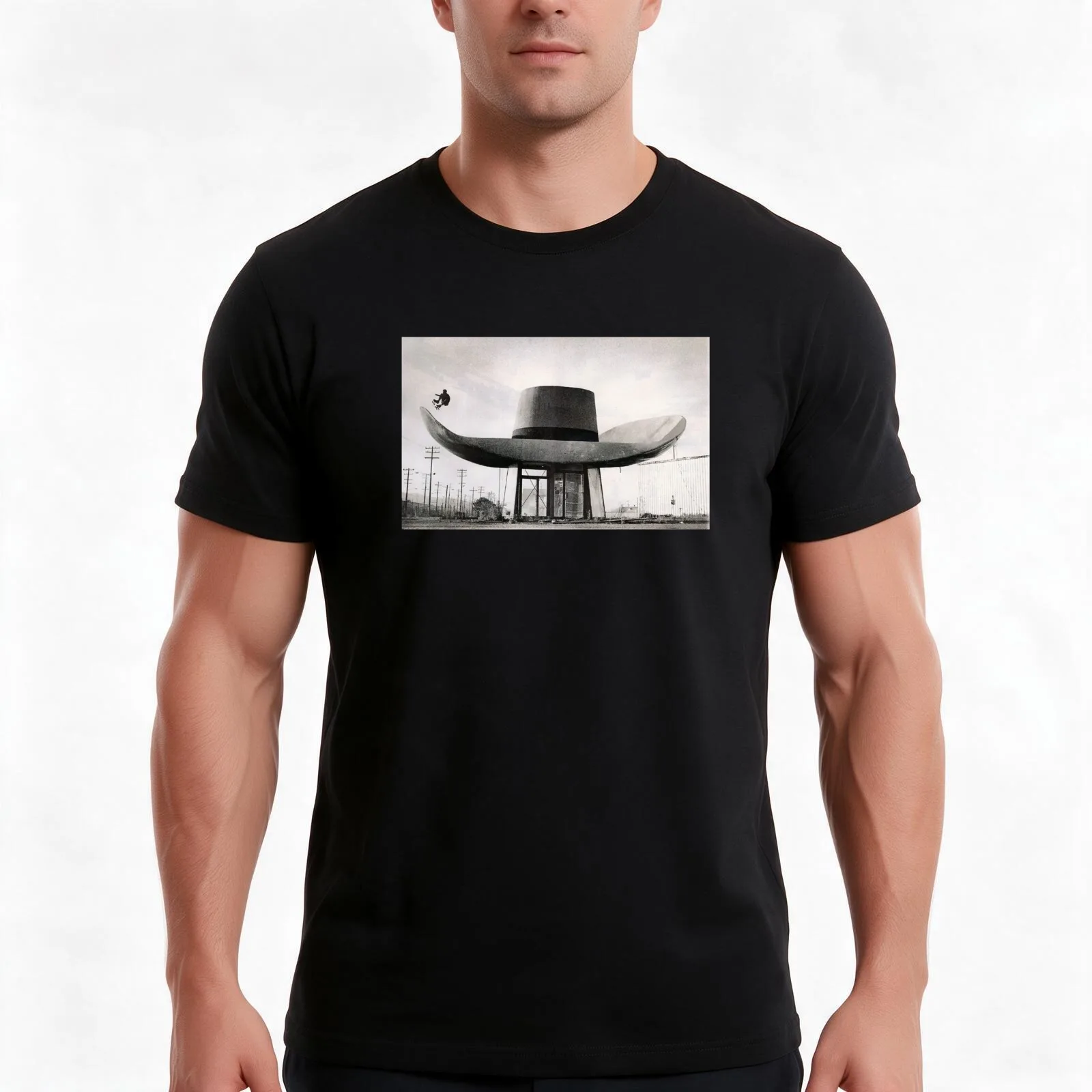 Hat and Boots with ollie photo in Georgetown Seattle T-Shirt Summer Casual Cotton Tee Oversized Streetwear Tops 100% Cotton
