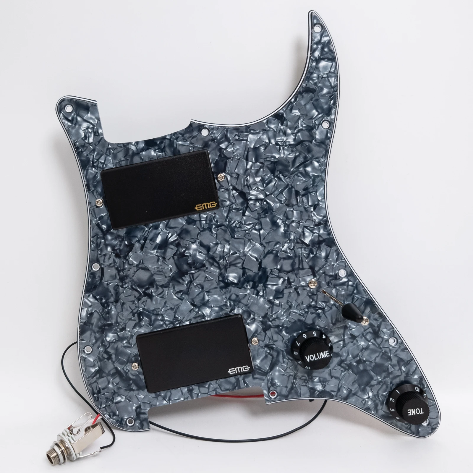 

Guitar Prewired Loaded Pickguard with Active HH Humbucker Pickups – Prewired Set for ST Electric Guitar Upgrade or Repair