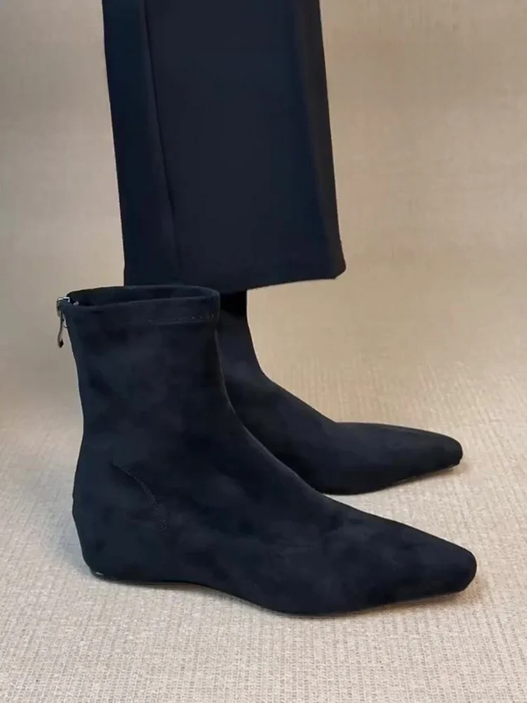 automne-hiver-ort-bottes-femmes-plus-plat-mince-bottes-elastiques-polyvalent-botte-nue-pliee-ort-tube-tete-carree-mince-bottes