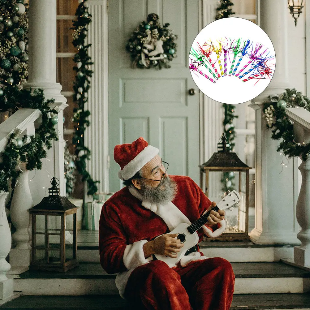 

30Pcs Party Whistles Bright Colorful Tassel Blowouts for Birthday Carnival Wedding Cheering Supplies Blowing Dragon Party