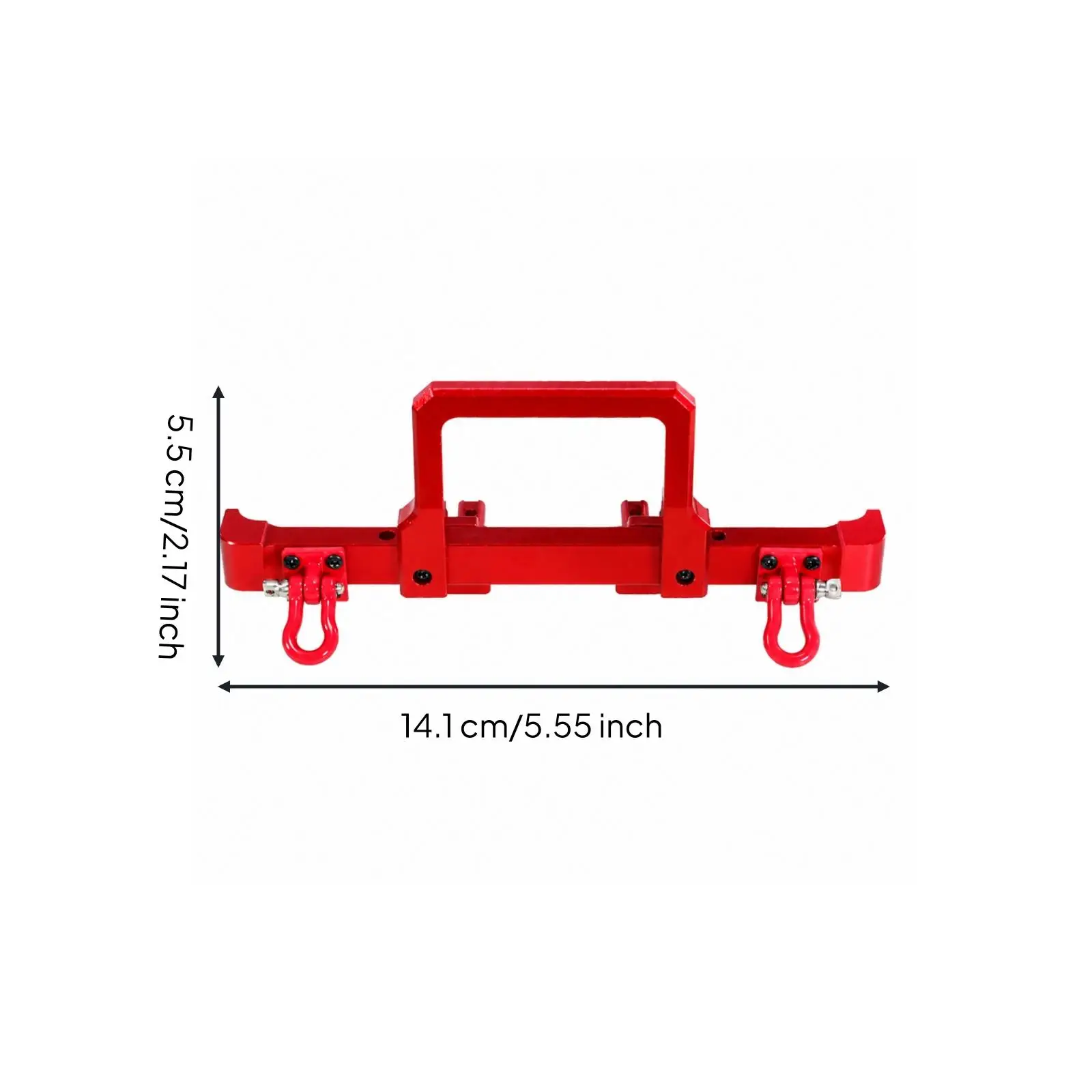 RC Crawler Front Bumper Guard for MN128 1/12 Scale Metal Chassis Protection Accessory with Visible Fasteners Design