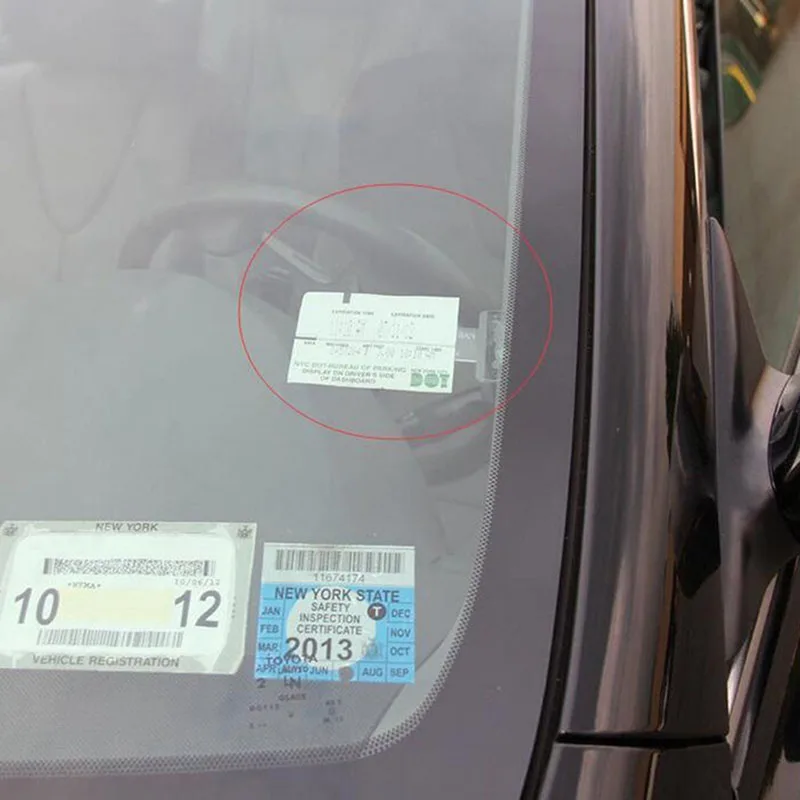 1PC Auto Car Ticket Folder Mini T-shape Transparent Environmentally Ticket Folder Car Holder Mount  Styling Car Accessories