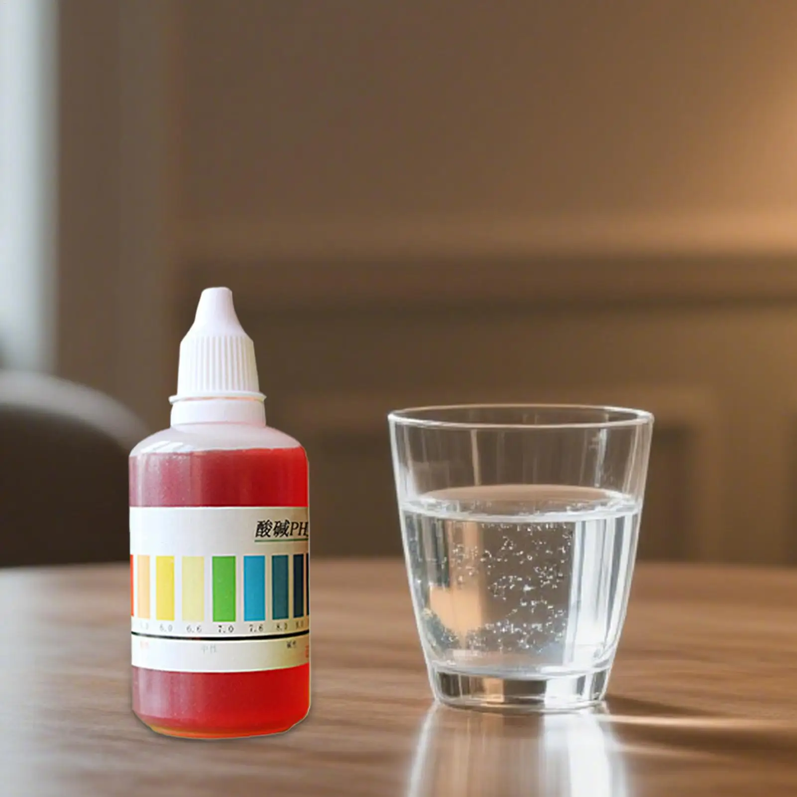 pH-Test-Tropfen 50ml pH-Test-Indikatormittel zur Intuitiven Erkennung der Aquarienwasserqualität Praktisches Mittel für Poolanalyse Reagenz