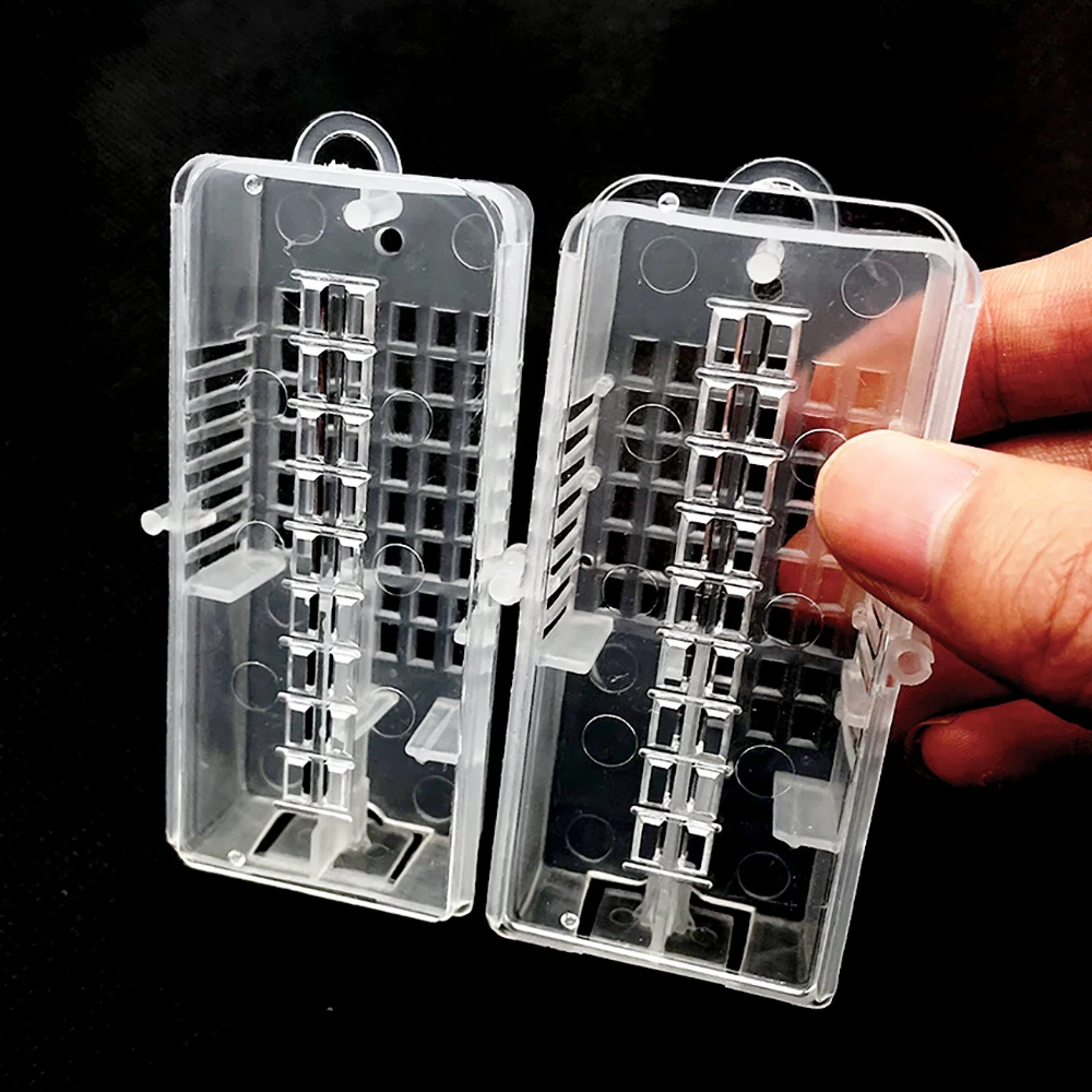 

25PCS Queen Travelling Long Journey Transparent With Lid Inspection Battery Insectary Box Transport Shipping Catcher Beekeeping