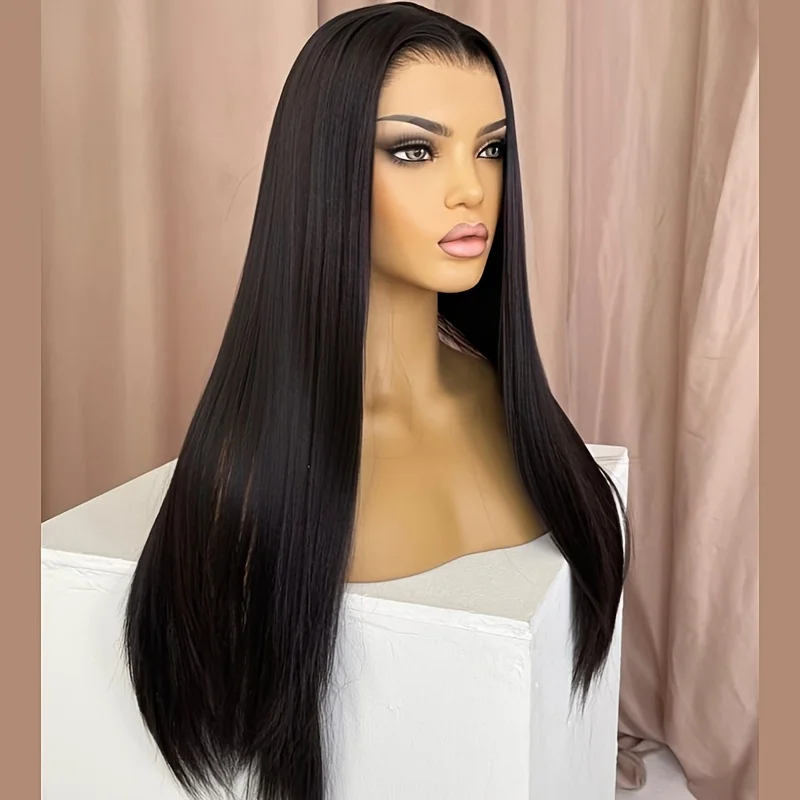 13x6 الدانتيل الجبهة الباروكات شعر الإنسان للنساء 200 الكثافة HD شفافة 28 بوصة مستقيم الدانتيل الجبهة الباروكات الشعر البشري