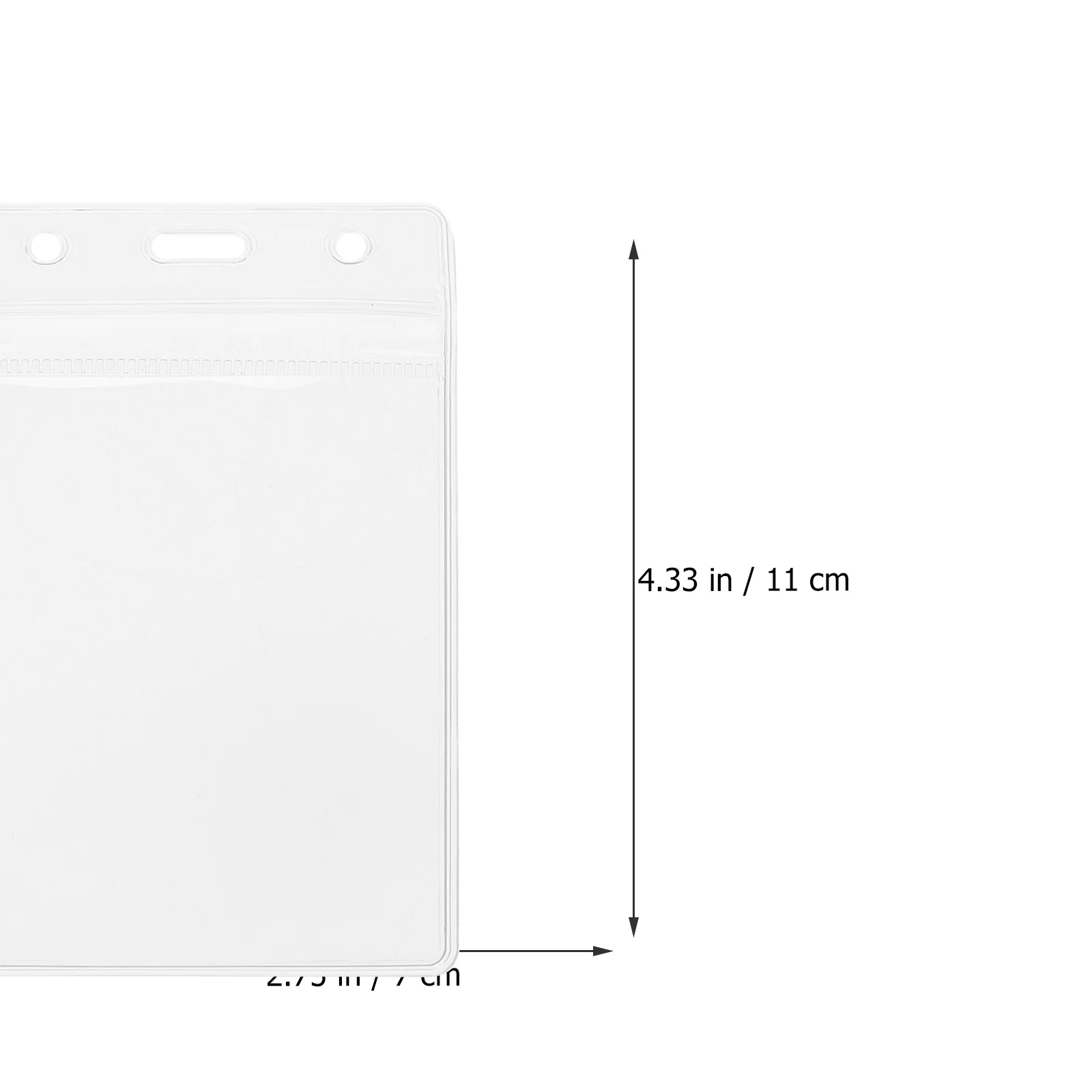 

10 шт., прозрачный держатель для бейджа, водонепроницаемый чехол для удостоверения личности, двухсторонняя защита для рабочих карт для сотрудников, студентов, медсестер, держатель для бейджа