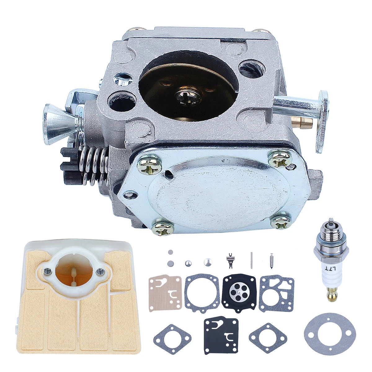 المكربن ث طقم تصليح فلتر الهواء ل Husqvarna 268 266 272 تيلوتسون RK-23HS قطع غيار المنشار موتوسييرا Gasolina