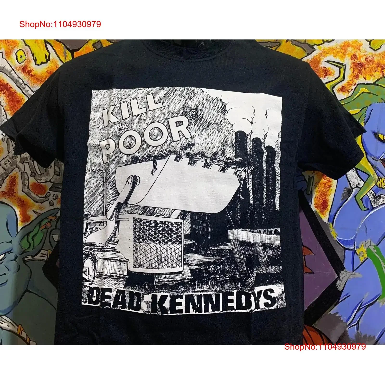 

Dead Kennedys Kill the Poor T Shirt Leftover Crack Punk Subhumans Choking Victim OI vintage Washed Versatile Comfortable homme