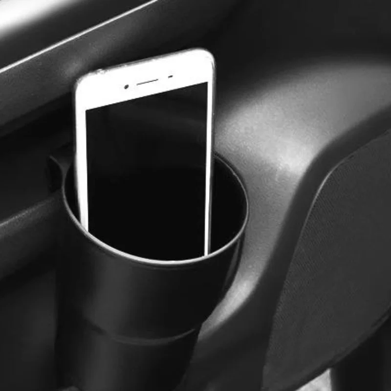 3-in-1 Auto Multifunctional Cup Holder Non-slip Phone Beverage Organizer Mini Trash Can for Road Trip