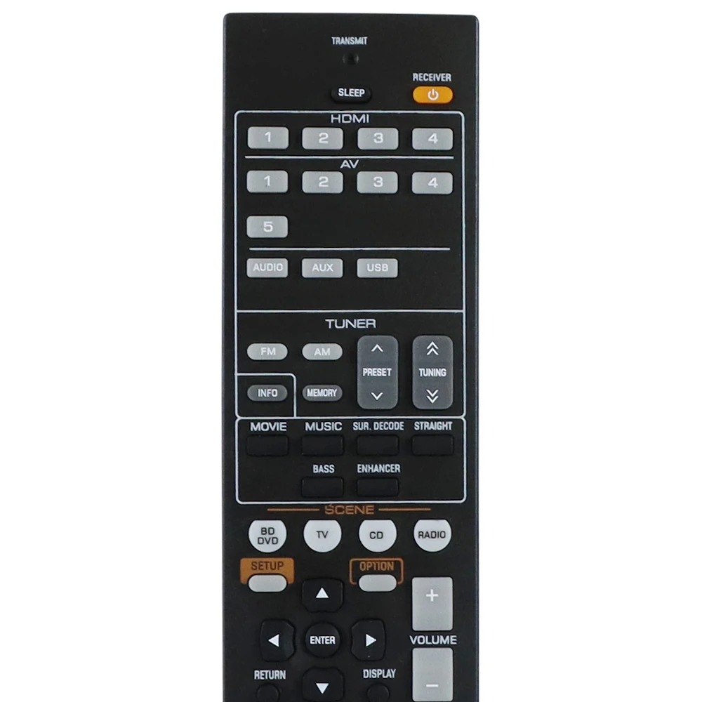 NEW Replacement for YAMAHA RAV521 ZJ66500 Audio/Video Receiver Remote Control HTR-3067 RX-V377 RX-V377BL YHT-4910U YHT-4910UBL