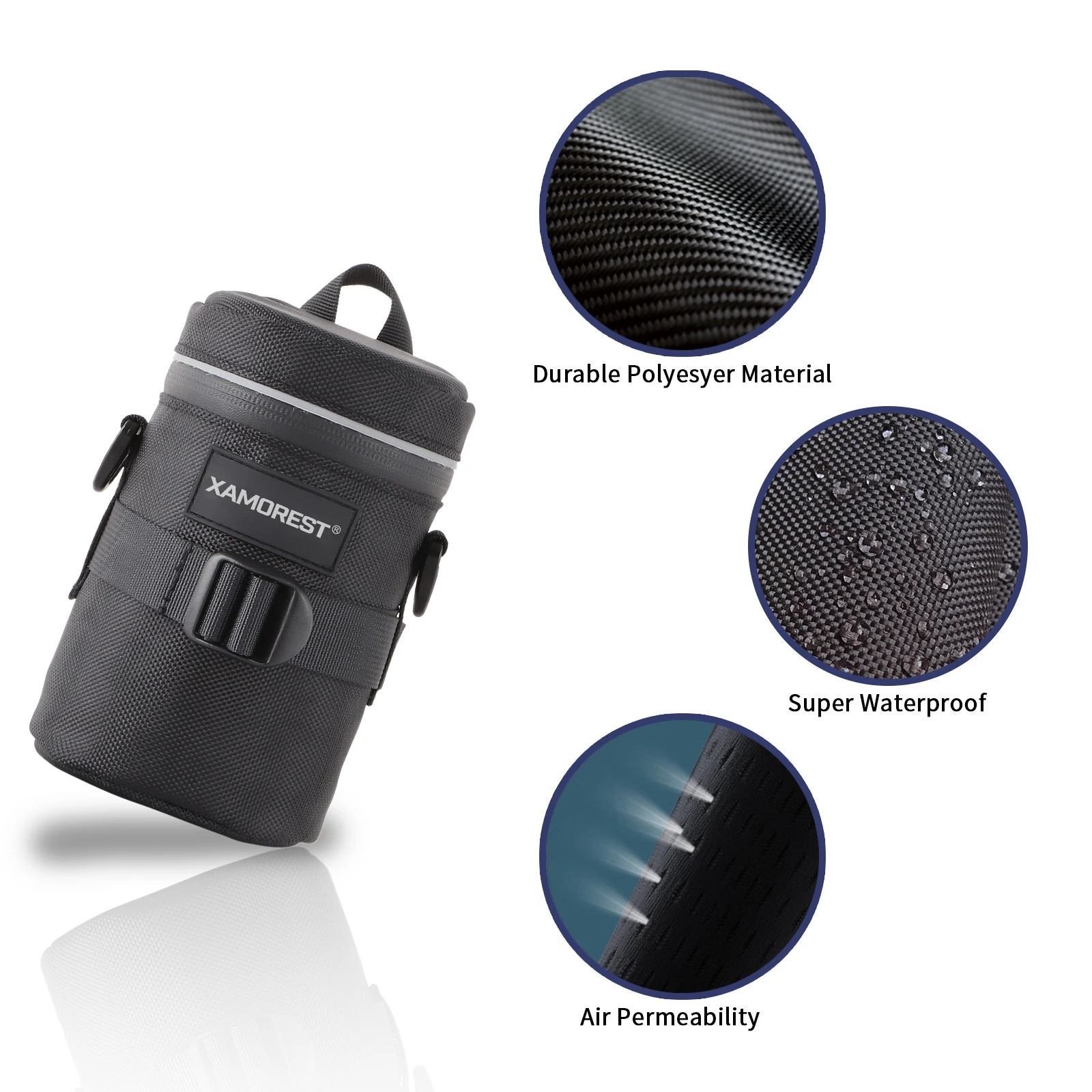 Water Repellent Thickened Expandable Protective Case Pouch Camera Lens Bag