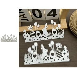 2025 Newly Listed Easter Bunny Metal Cutting Dies for DIY Scrapbooking Card Making Stencils Photo Albums Craft Decoration