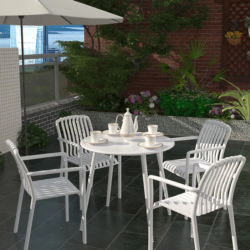 

Outdoor tables and chairs Courtyard Garden Villa Vertical chairs Leisure terrace Balcony Outside pendulum B & B Waterproof and