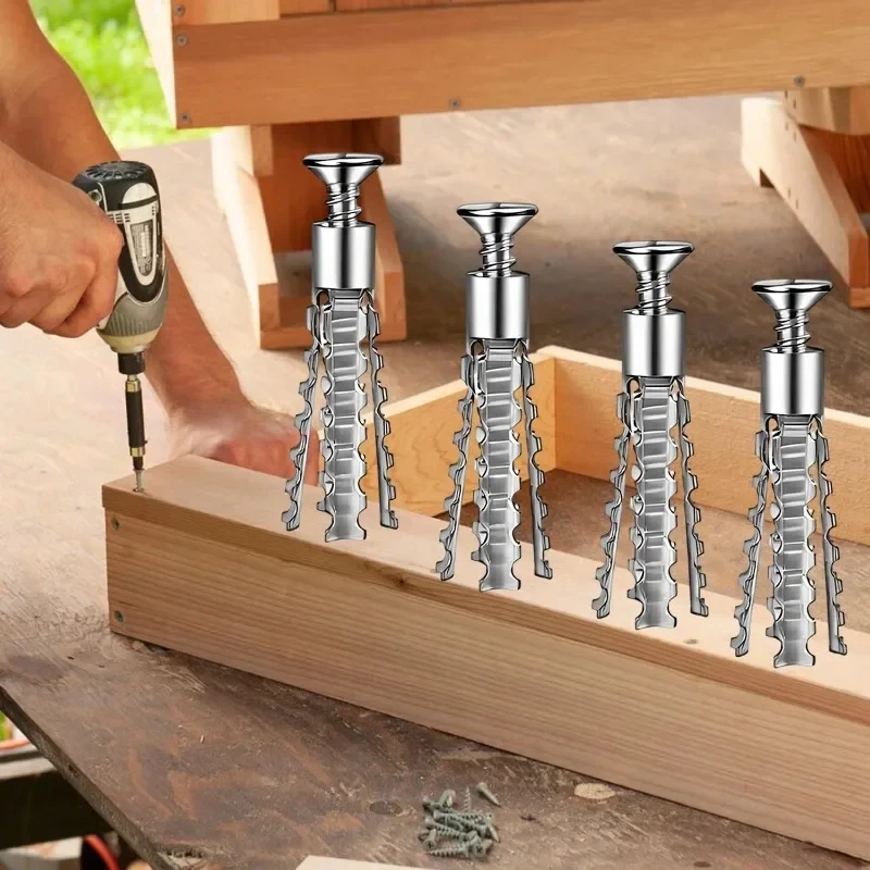 Hochleistungs Stahl Wandanker Set metallischer Expansionsrohr 6 8mm selbstschneidende Schrauben Bohrdübel für Hohlwände Schrauben und Befestigungselemente für Renovierungen Haus und Gewerbe sichere Befestigung an Gipsk – Detail 4
