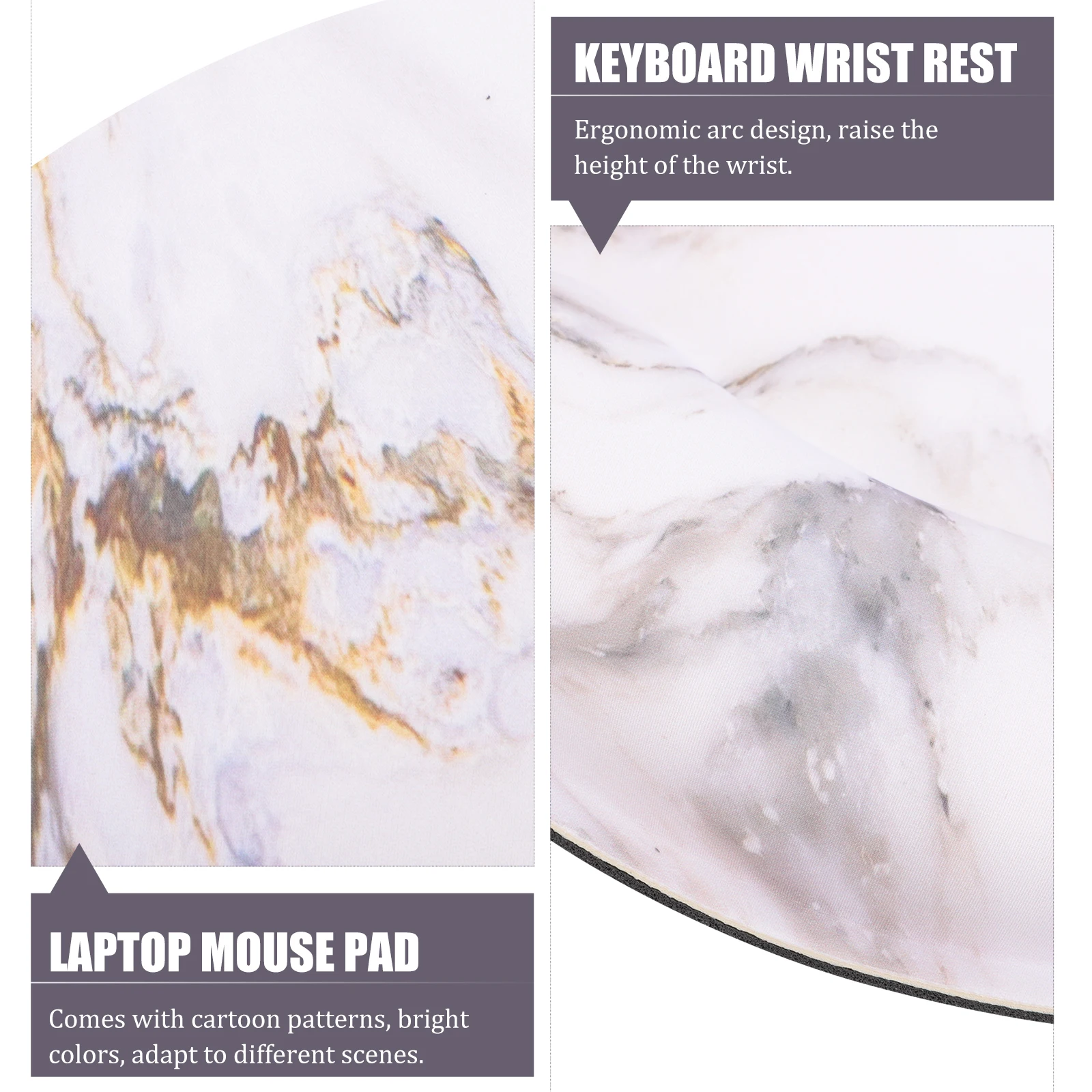 

Non Slip Computer Mouse Pad Memory Foam Wrist Support for Daily Use Lightweight Suitable for All Occasions