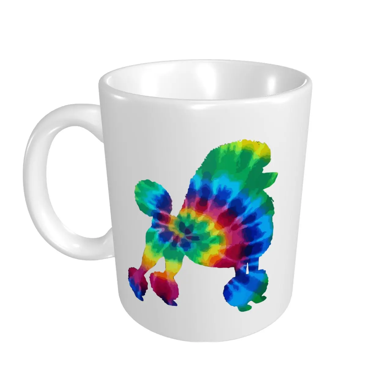 Mark Cup Mug Poodle Tie Dye Vintage Hippie Dog Mom Dad Poodle Coffee Mugs Tea Milk Water Cup Travel Mugs For Office Home