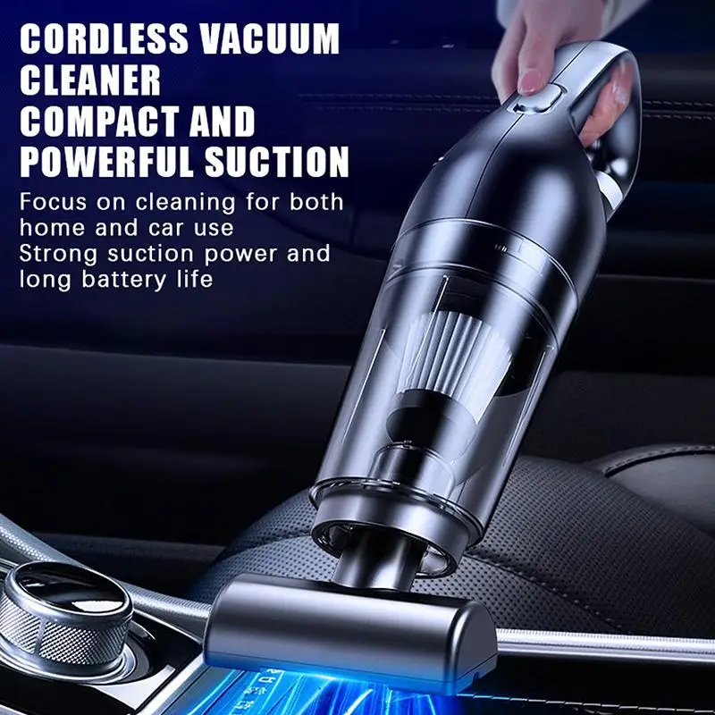 10000PA Portable Cordless Vacuum Cleaner Handheld Dual Purpose for Car Home Pet Hair Dander Removal