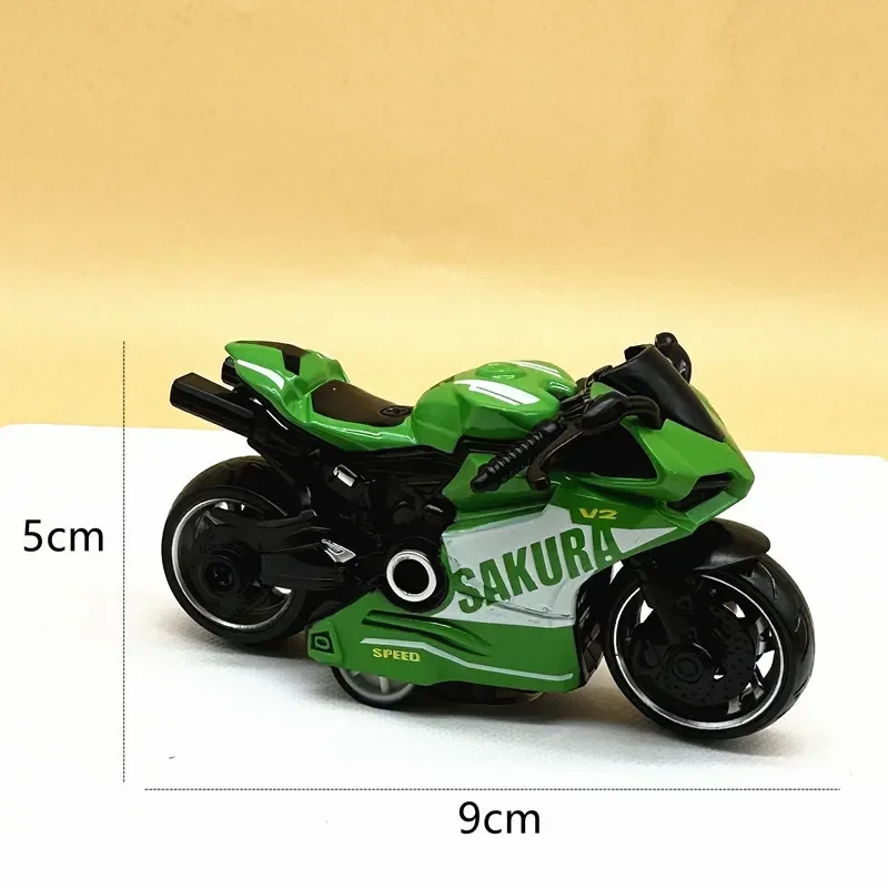 Alloy Mini Motorcycle Car Toys Metal Sakura-V2 Pull Back Speed Motorbike Collection Racing Vehicle Figures For Kids Adults Gift