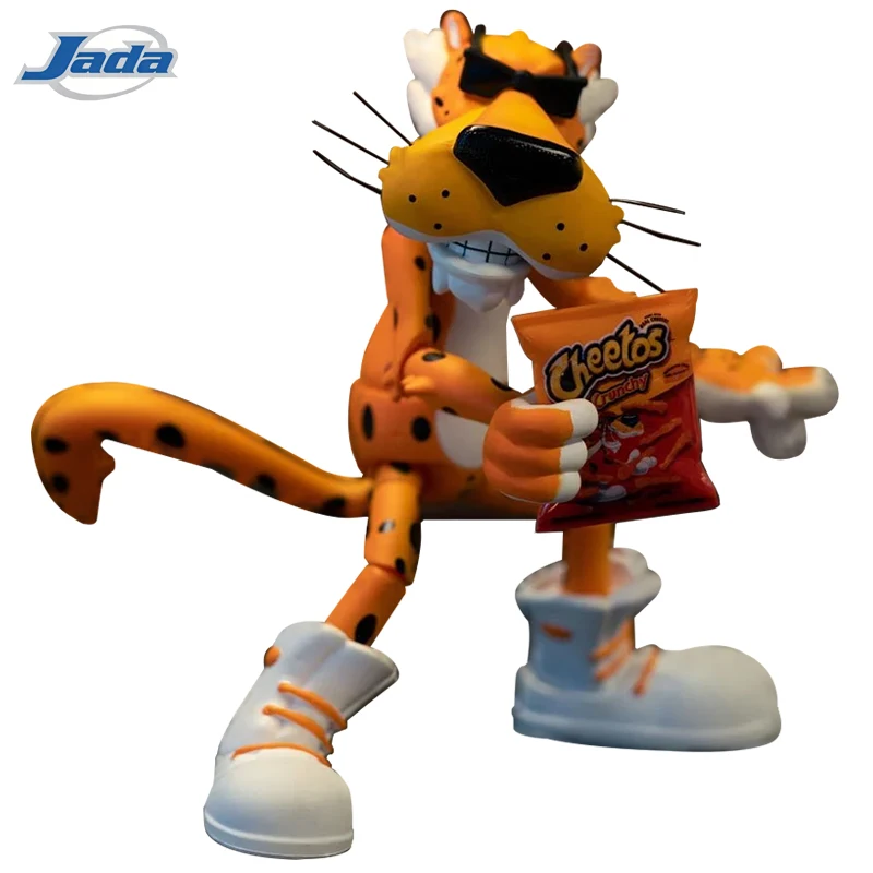 JADA Toys Cheetos Chester Cheetah Figura de acción - Edición estándar de 6" (naranja/amarillo) con caja de ventana lista para exhibición JD34048