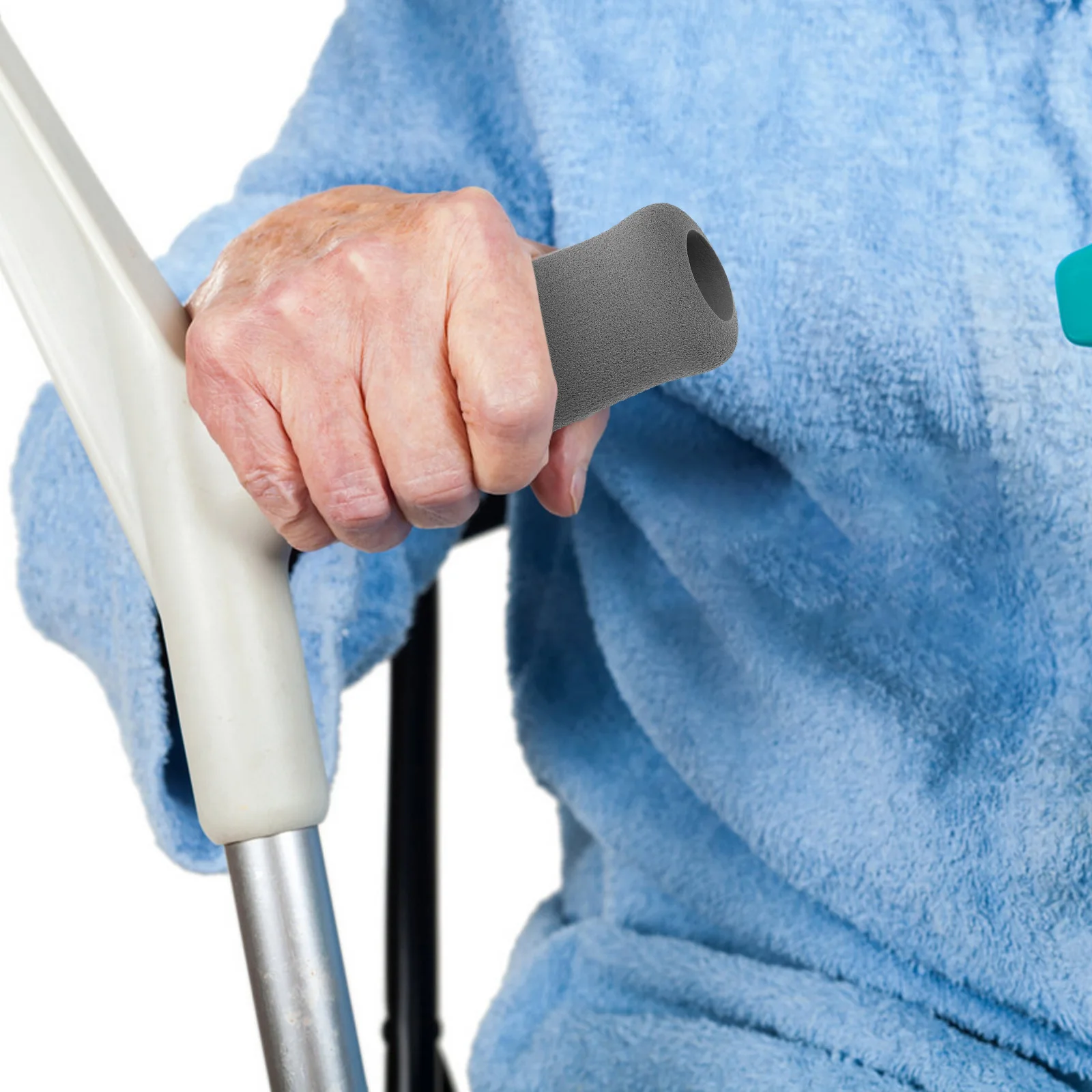 

8Pcs Comfortable Soft Sponge Crutch Handle Grips Nonslip Cane Handle Grip Replacement Pads Walker Grip Covers for Seniors