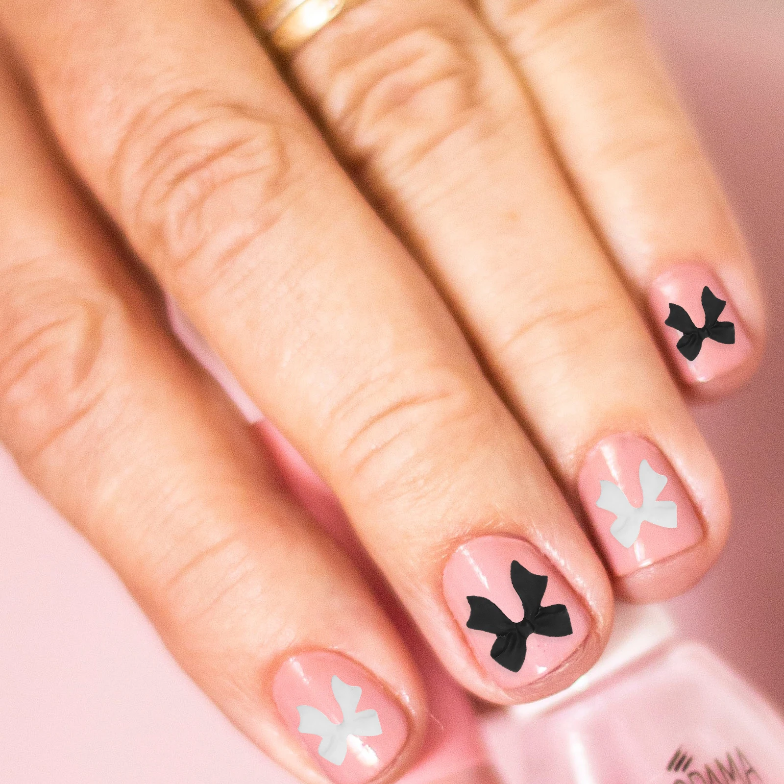 1박스 3D 리본 진주 장식품 DIY 매니큐어 패치 아트 데코 손톱 장식 네일 쥬얼리 용품 네일 아트 장식품