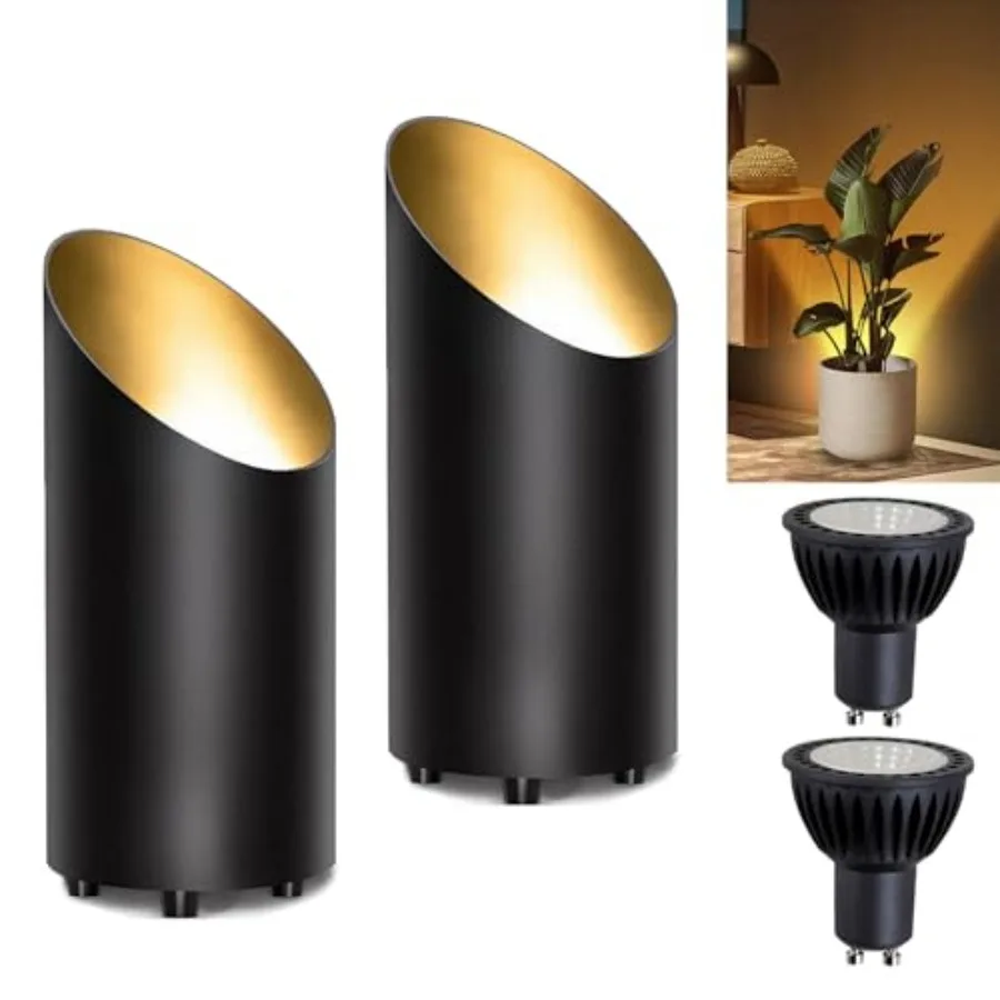 

Напольные точечные светильники для помещений, 8 Вт, с лампой GU10 3000K, для акцентного освещения углов и растений в доме