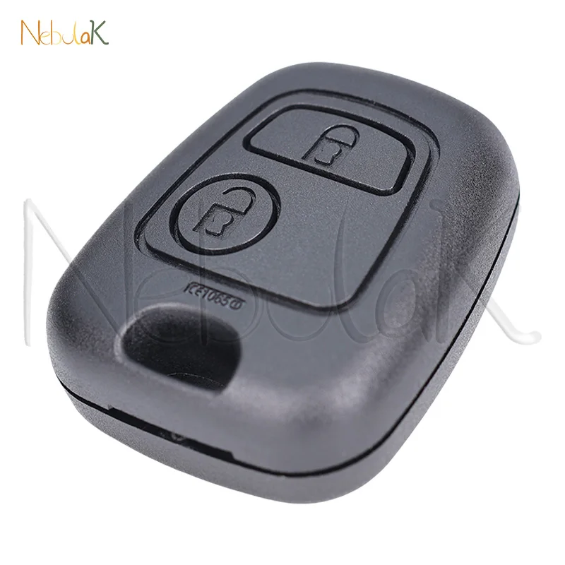 Remote Car Key Cover Case For Peugeot 206 207 307 408 607 Citroen Xsara Picasso C1 C2 C3 C4 2 Buttons Replace Fob Housing Shell