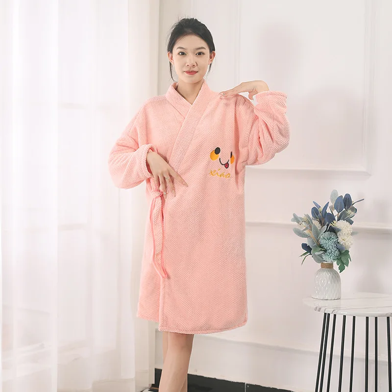 New Fashionable Wearable Tie-Belt Bathrobe&Loungewear–Highly Absorbent Quick-Drying Non-Pilling Soft&Comfortable Towel-Robes