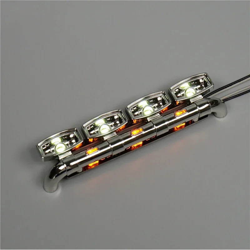 แผงไฟ LED สปอตไลท์หลังคาแบบ1:14สำหรับรถ Tamiya ขนาด6x4 770S 56368 lesu DIY