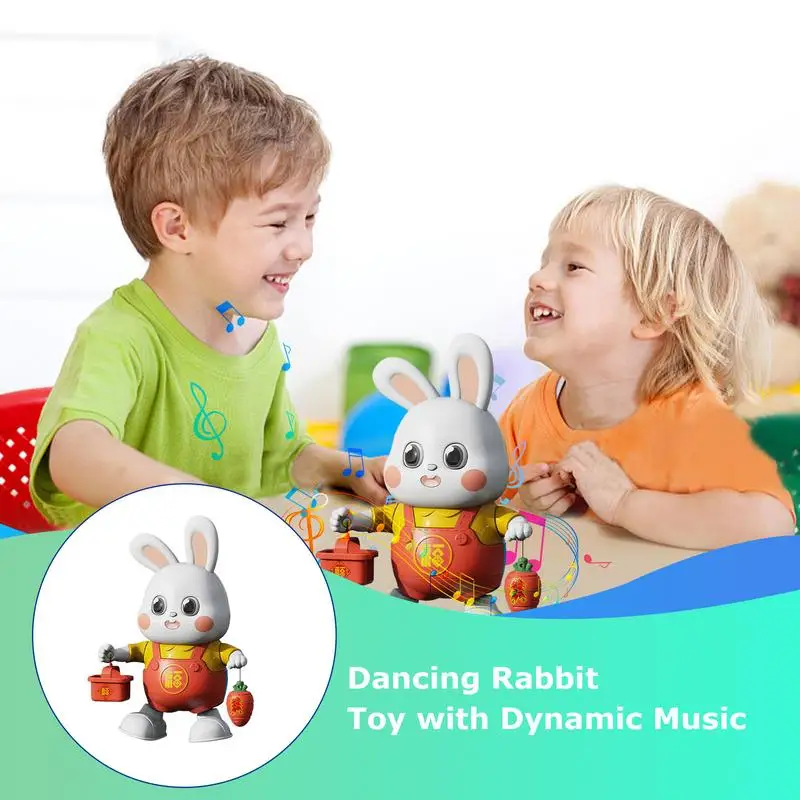 Singing Dancing Animal Interactive Learning Musical Toy Rabbit Early Singing Learning Toys With 48 Songs For Kids Musical Animal