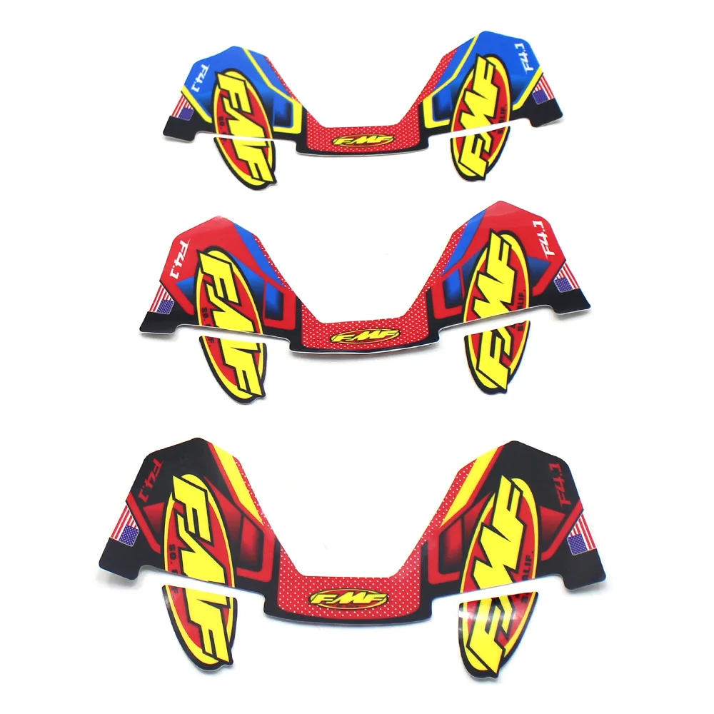 Naklejka FMF 4T Tłumik motocyklowy Naklejki na rurę Wodoodporne (30 cm x 17 cm) Uniwersalne do motocykli Samochody