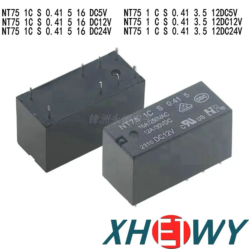 

Relay NT75 1C S 0.41 5 3.5 DC12V/24V 12V 24V 012 1ZS3 8-pin NT751CS0.41 5 NT751CS0.413.5 DC5V DC12V DC24V NT751CS0.413.5