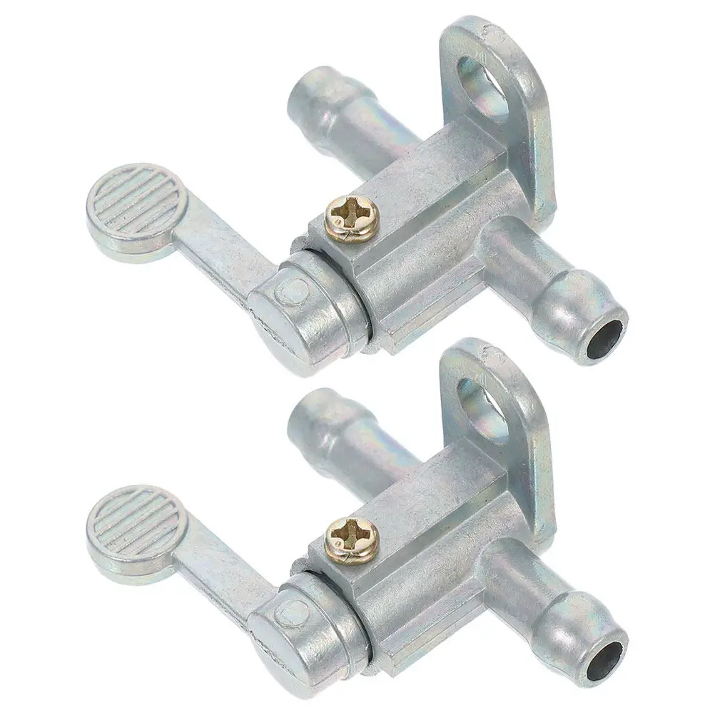 2Pcs Robust Petcock Switch for Dirt Bike Off-Road Motorcycle Featuring Adjustable Throttle Brake System Gas Shut-Off Valve Tank
