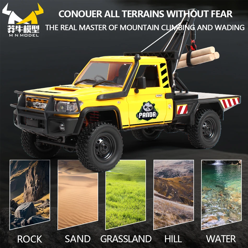Mn modelo 1/12 4x4 rc wading cidade engenharia veículo mergulho panda fora de estrada carro escalada caminhão captador rock crawler brinquedo para adulto