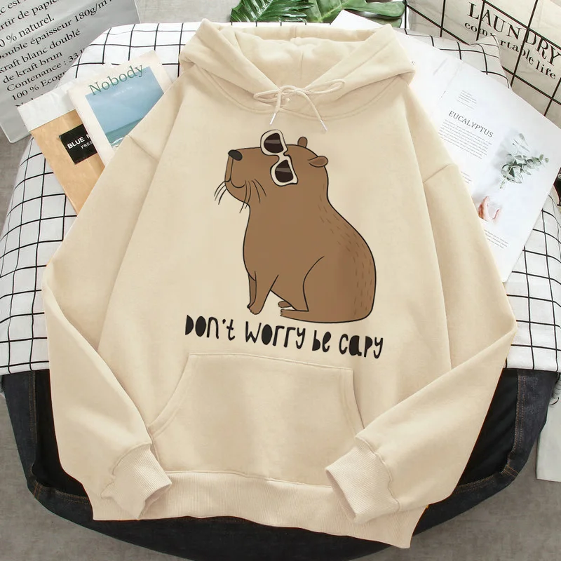 Capybara hoodies men grunge manga male sweatshirts 2022