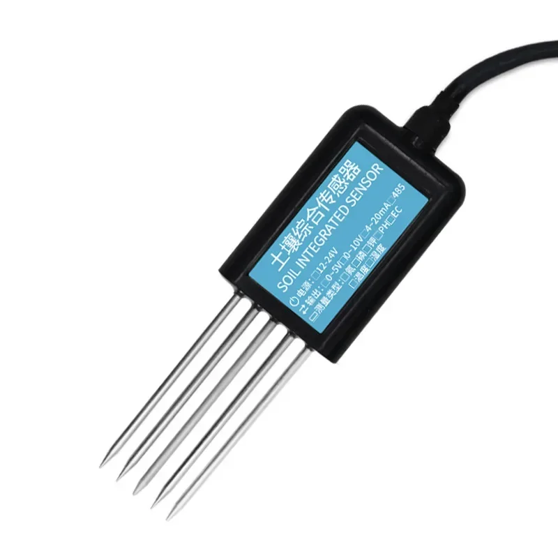 

Soil NPK EC Conductivity Temperature Moisture PH Sensor 7 in 1 Digital Soil PH Probe Meter Testers