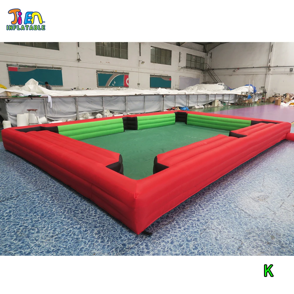 Vendita calda Tavolo gonfiabile gigante Calcio Calcio umano Giochi interattivi Gioco di squadra Gonfiabile Snooker Piscina Carnevale Giocattoli sportivi