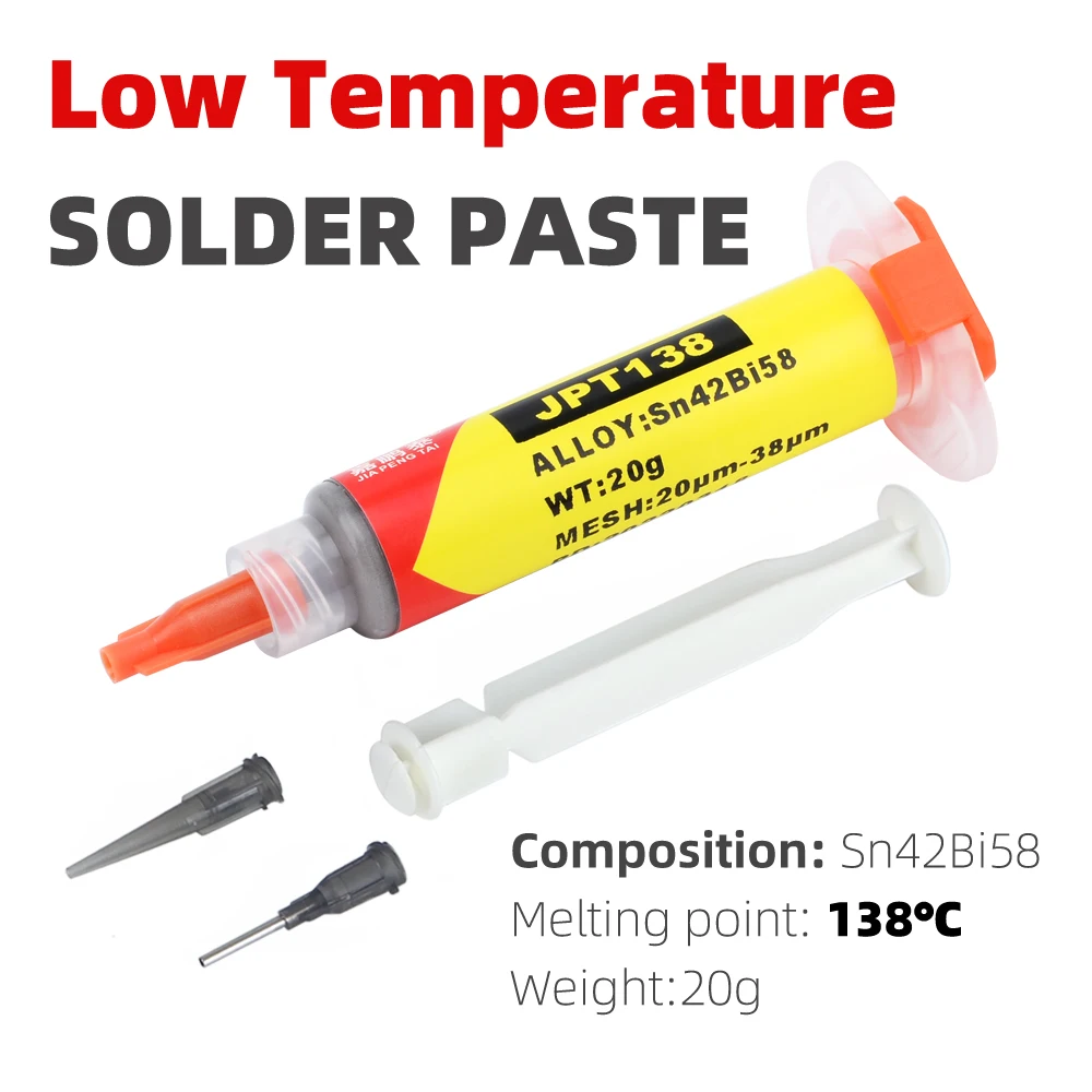 Bleifrei Niedrigen Temperatur Lotpaste Sn42bi58 Schmelzpunkt 138 ℃ Reparatur Schweißen PCB Patch LED Schweißen Tool