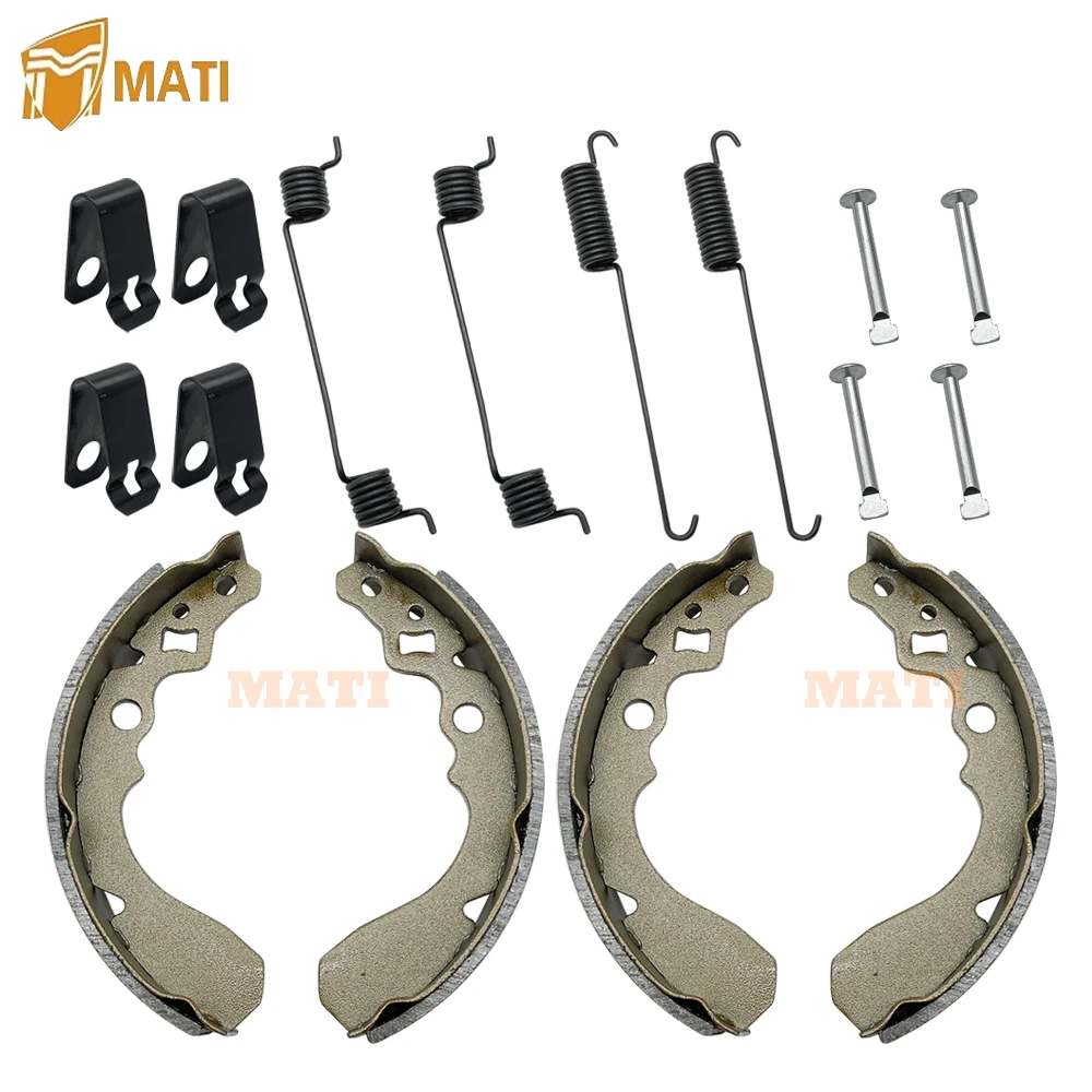 Front Brake Shoes Springs Pins for Suzuki QuadRunner 250 LT-F250 LT-4WD LT-F250F 2x4 4x4 54400-19830