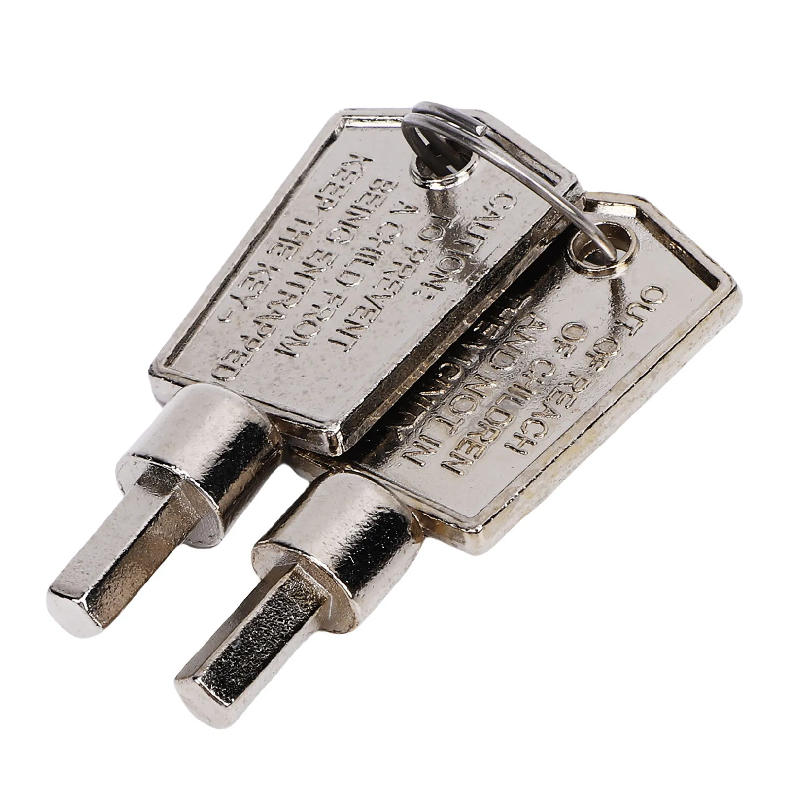 2PCS Freezer Keys Aluminum Alloy Portable Pentagonal Refrigerator Cabinet Glass Door Key
