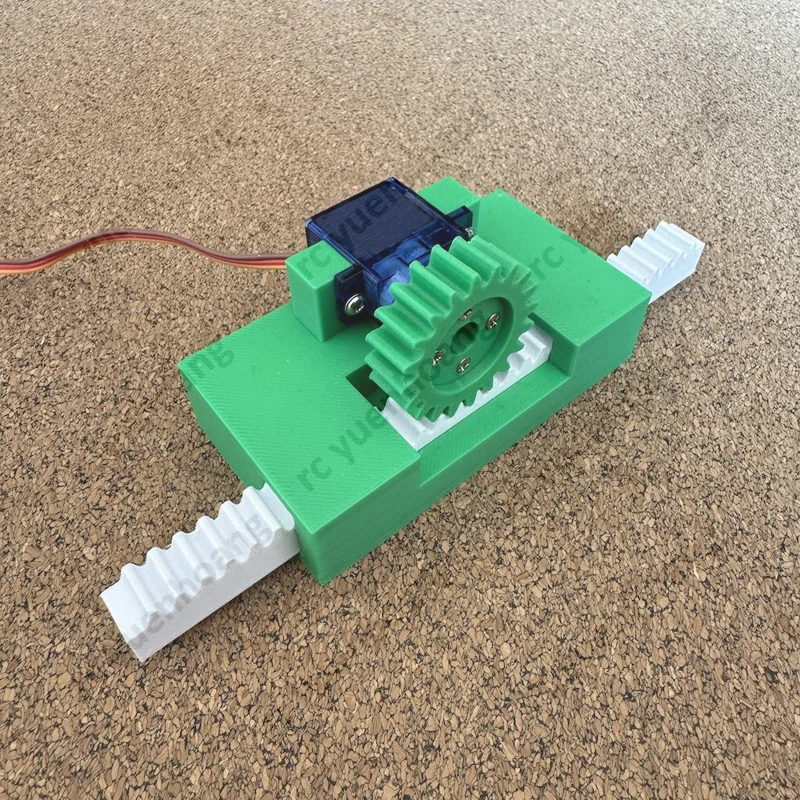 1Set Servo Gear Reciprocating Motion Model Rotary-to-translational Device 3D Printed DIY Assembly Parts Teaching Display Tool