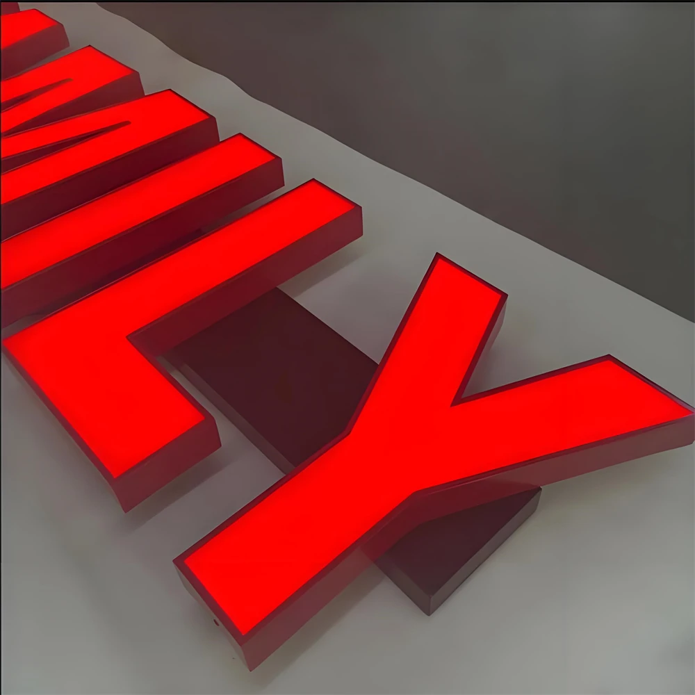 Custom Logo 3D Channel Letter Signs Advertising Signboard LED Acrylic  Business Vape Shop Sign