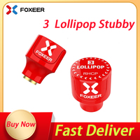 2PCS Foxeer Lollipop 3 Stubby Antenna 5.8G 2.3Dbi RHCP LHCP 22.7mm 4.8g FPV SMA Micro Mushroom Receiver for FPV Racing drone